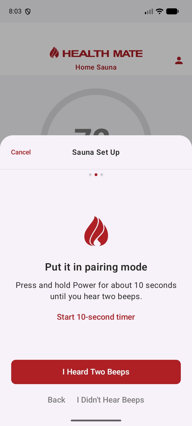 Step 4 - pairing mode