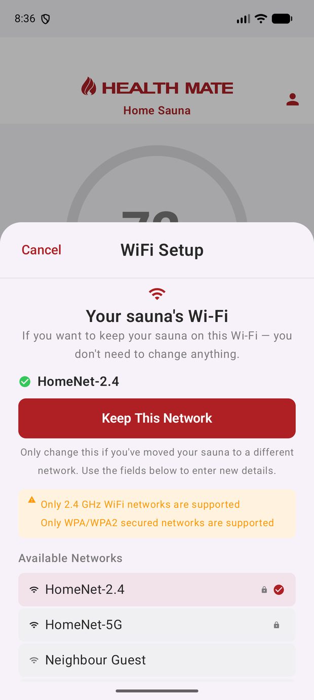 Keep the existing network