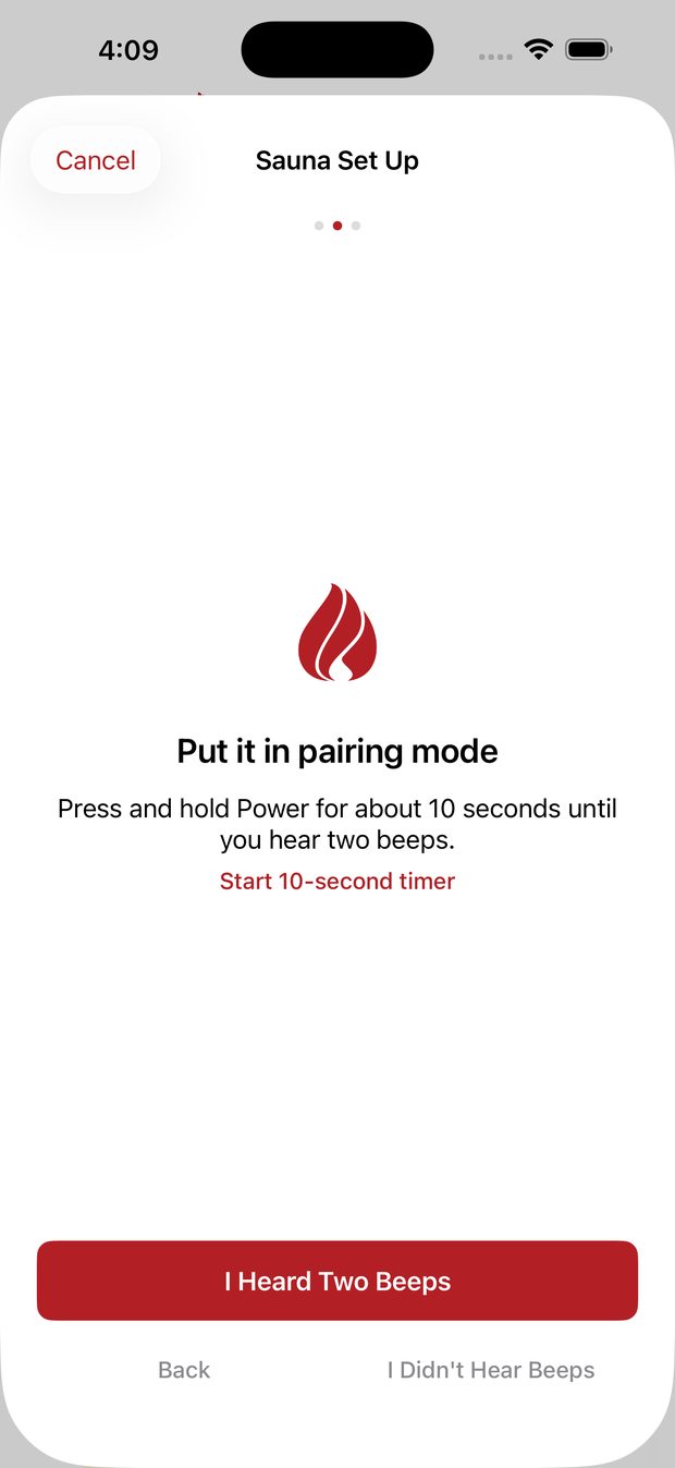 Step 4 - pairing mode